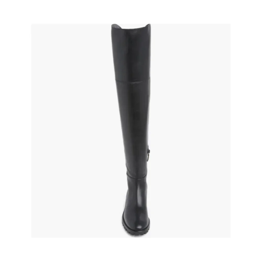 NIB STUART WEITZMAN Amber Over The Knee Nappa Leather Boots Black Sz 8 - Picture 4 of 16